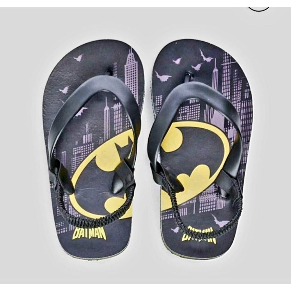 NWT BATMAN UNISEX FLIP FLOP SANDALS
